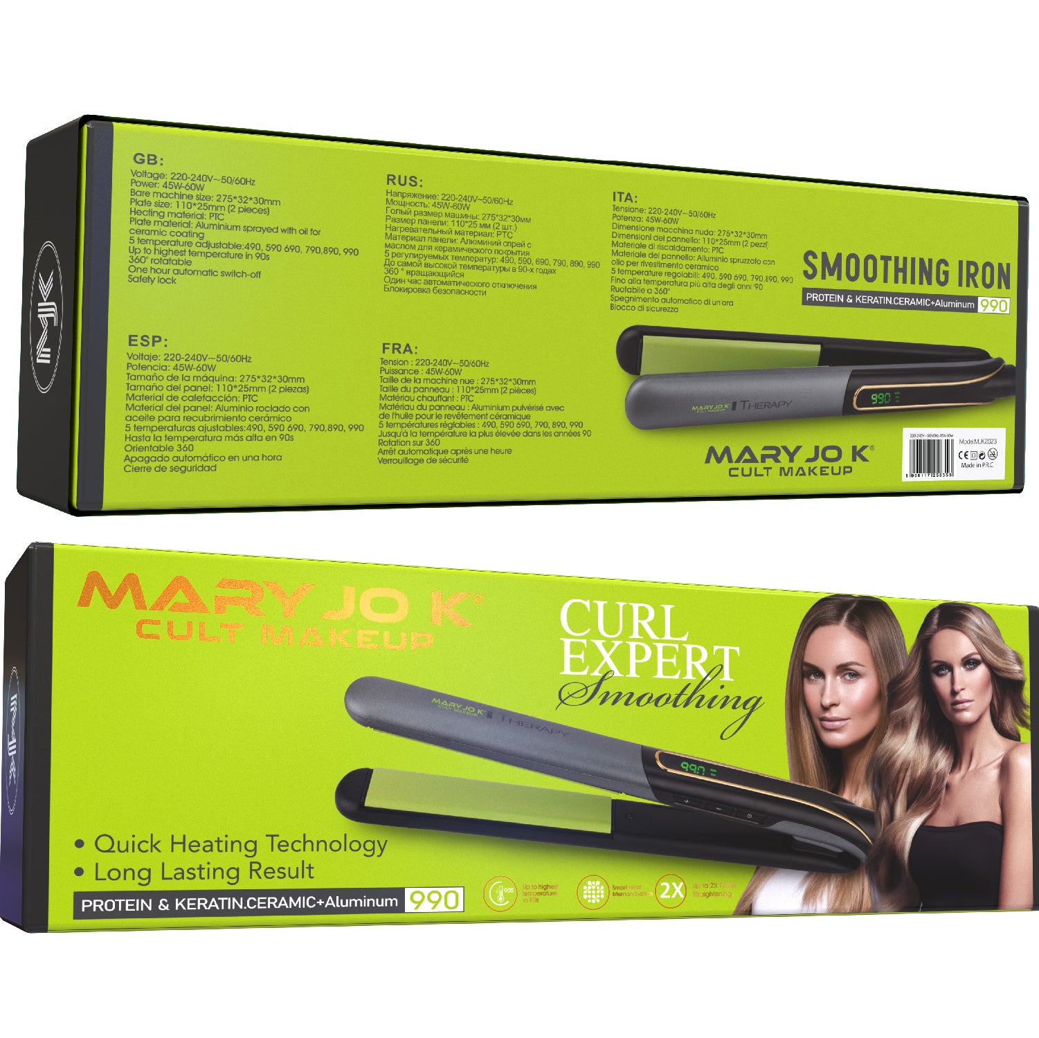 Smoothing Iron Hair Straightener CE