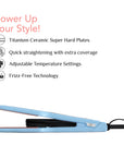 Titanium Pro Ceramic Super Hard Plate Straightener- XL 40mm CE