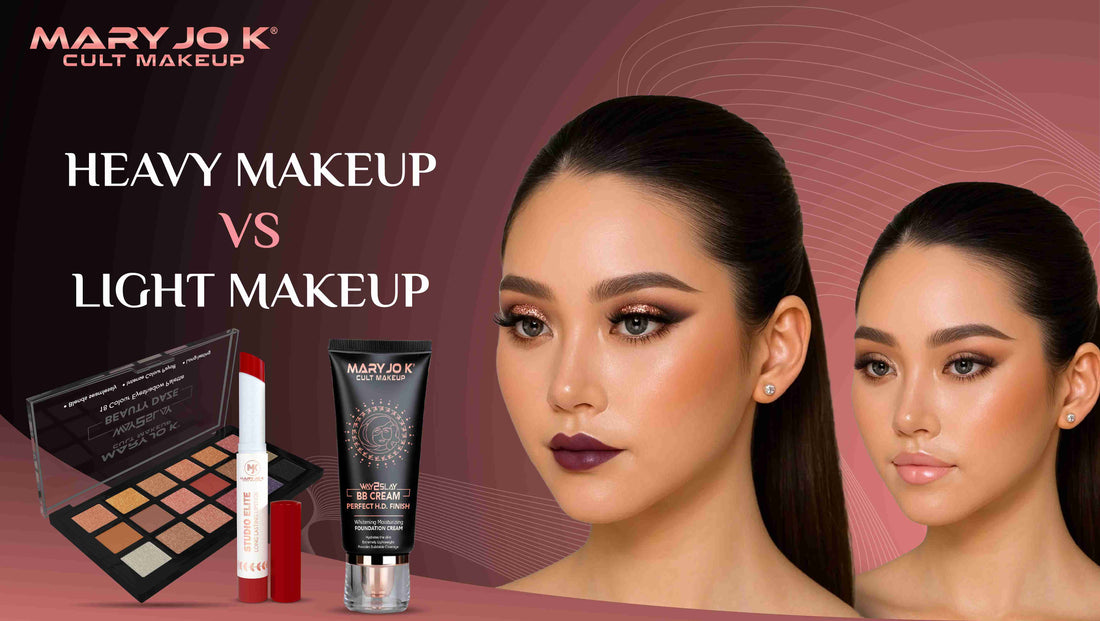 Heavy Makeup vs Light Makeup