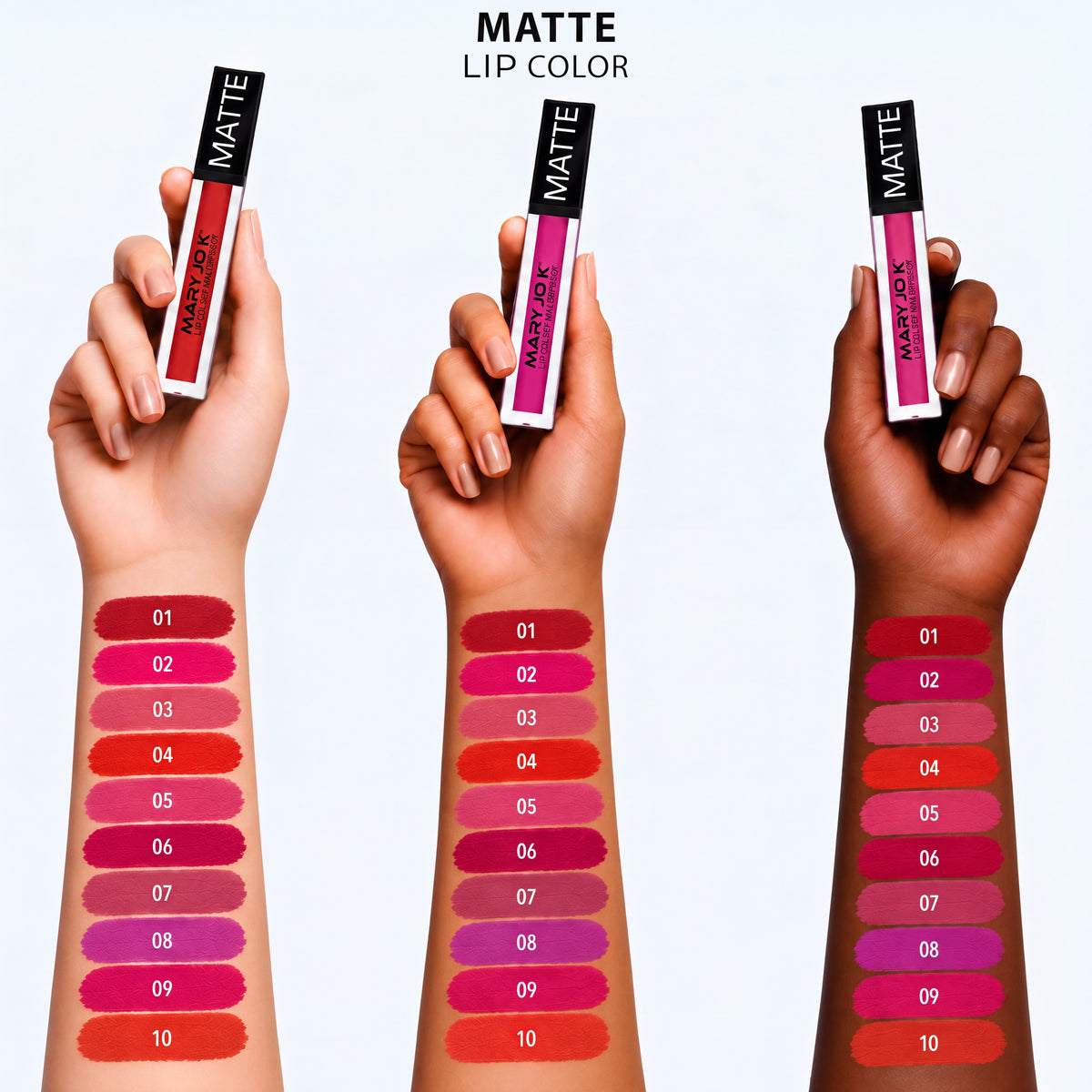3 Step Custom Lip Stack — Matte Colour Edition