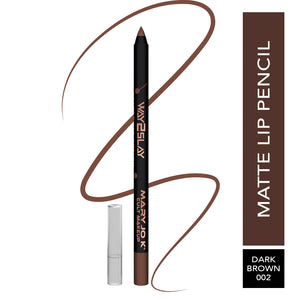 Matte Lip Pencil -  002 - DARK BROWN