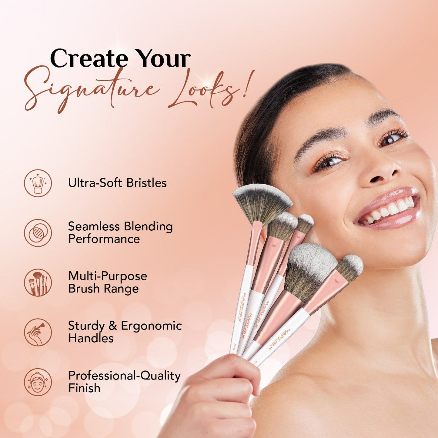 Masterstroke 20 piece Brush Set + Premium Carry Pouch