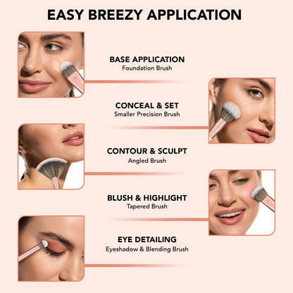 Masterstroke 20 piece Brush Set + Premium Carry Pouch