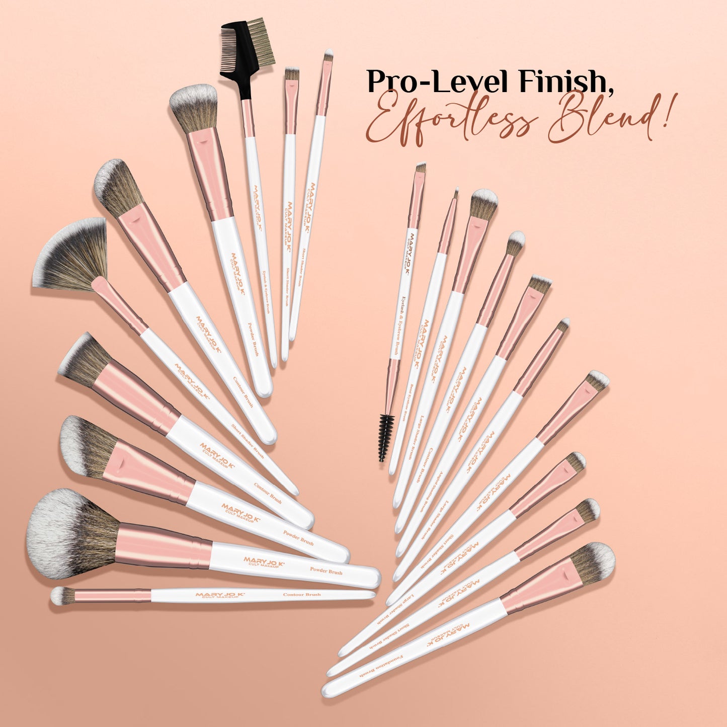 Masterstroke 20 piece Brush Set + Premium Carry Pouch