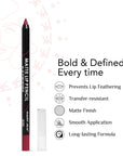 Matte Lip Pencil-H.D Finishing Benefits