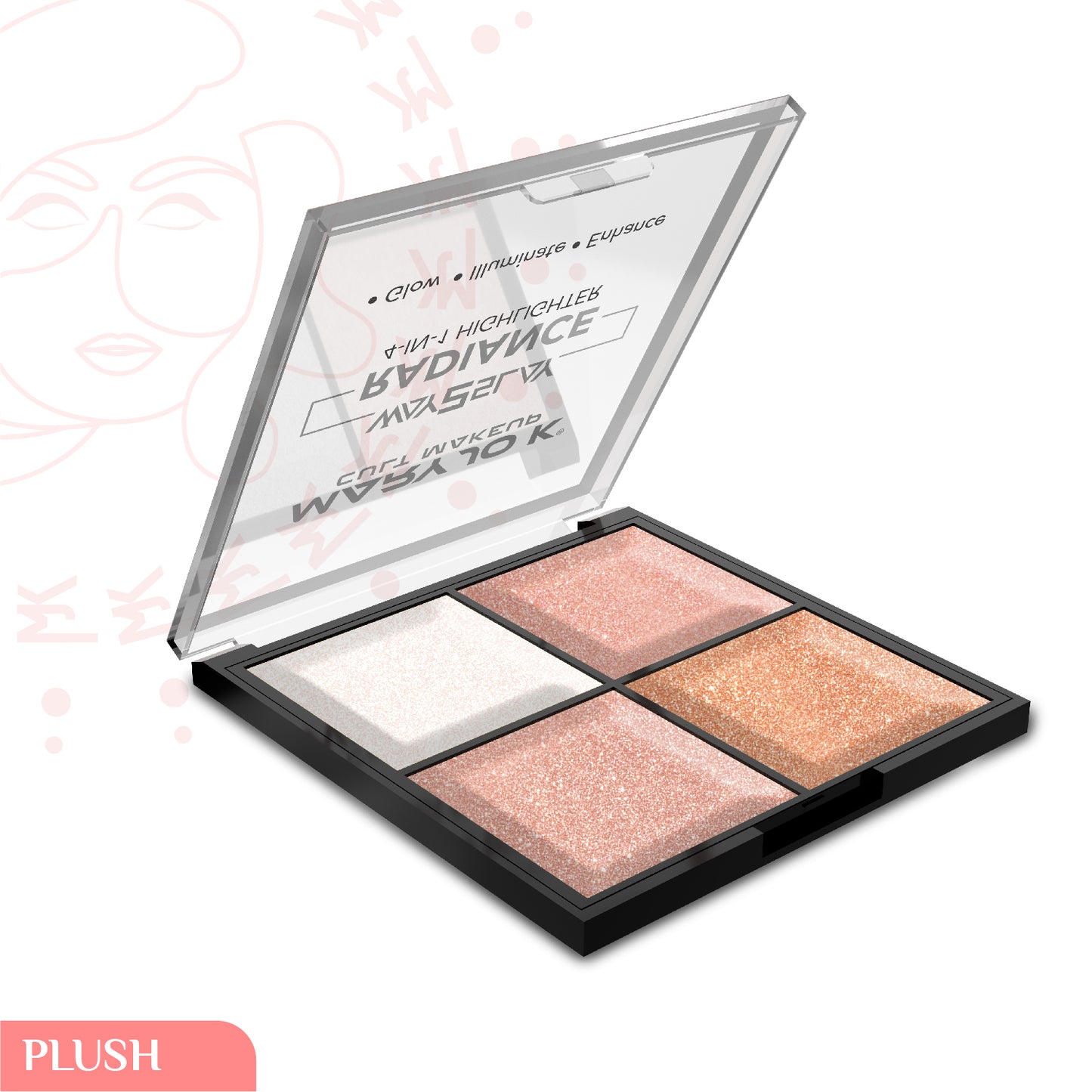 Radiance 4 in 1 Highlighter Palette