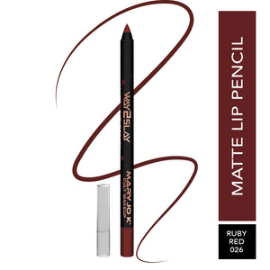 Matte Lip Pencil -  026 - RUBY RED