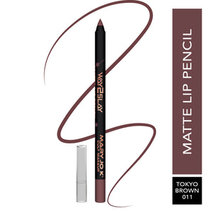 Matte Lip Pencil -  011 - TOKYO BROWN